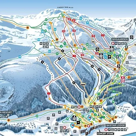 Hemsedal-toppen Av Skarsnuten *